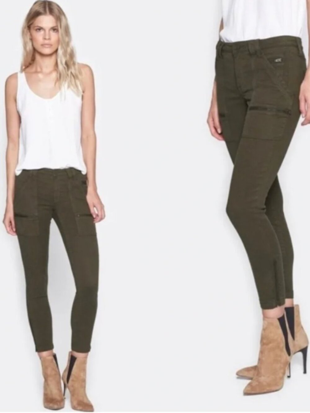 💜 Joie Park Skinny Pants in Fatigue Green 💜